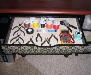 Tools Organized in Drawer