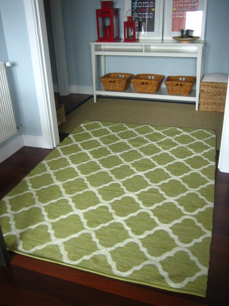 Easy DIY painted rug