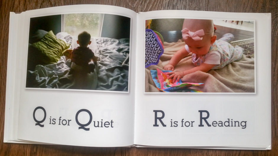 example of a diy custom abc book layout