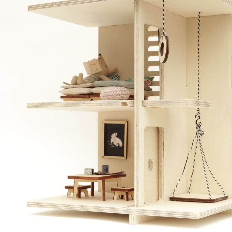 minimalist wood dollhouse for etsy design awards top pick